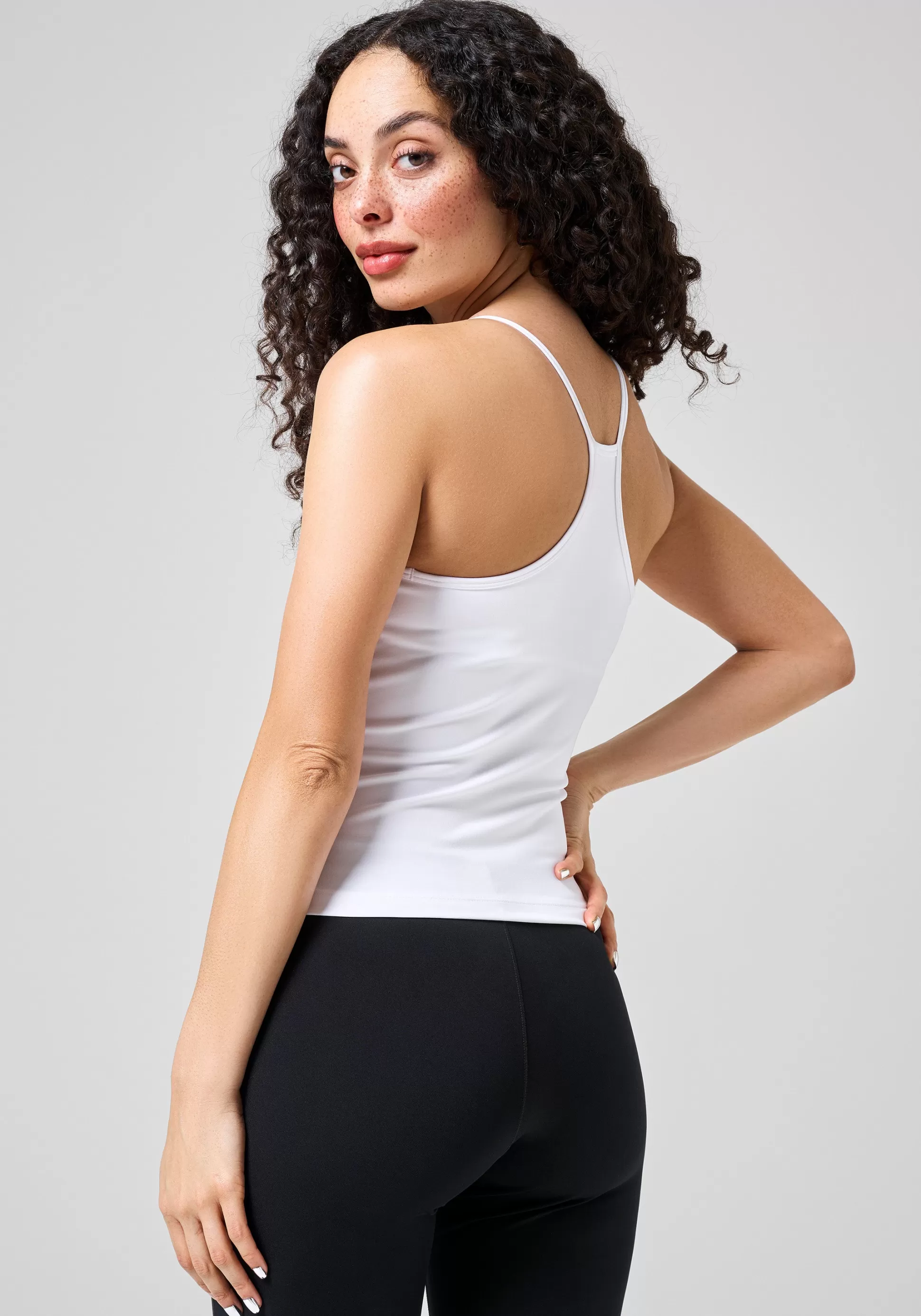 Casall Singleter>Built-In-Bra Halterneck Tank -