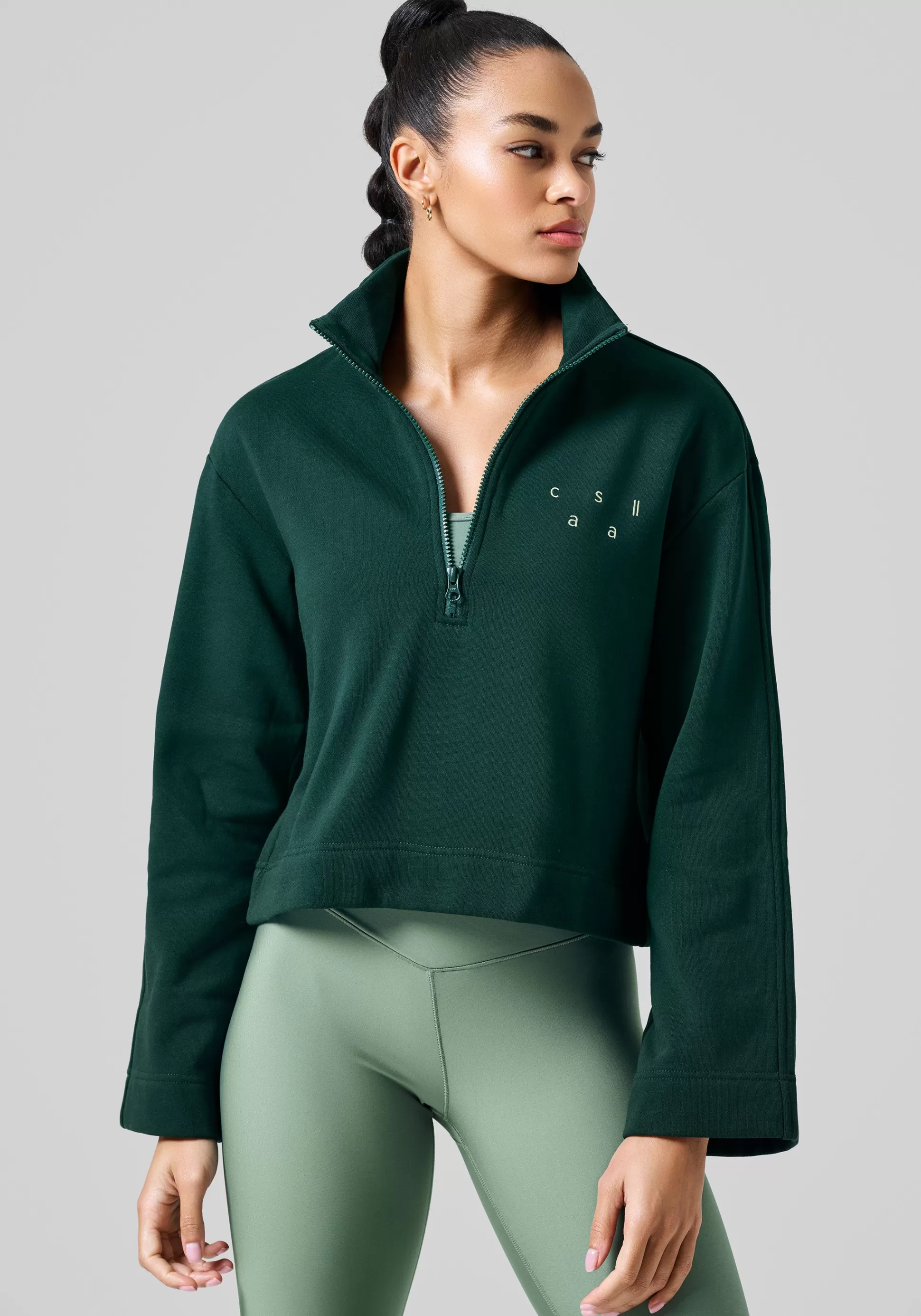 Casall Gensere>Comfy Half Zip Sweater -