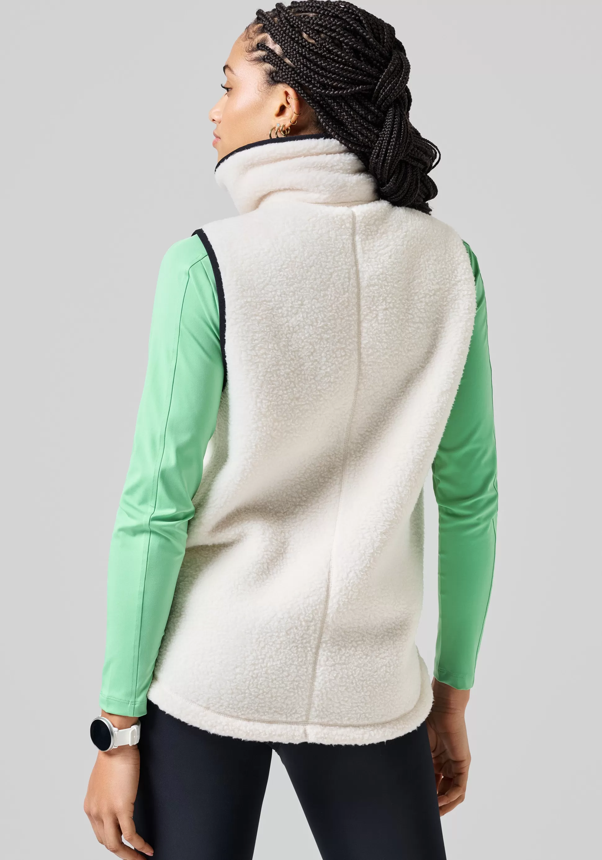 Casall Singleter>High Collar Pile Vest -