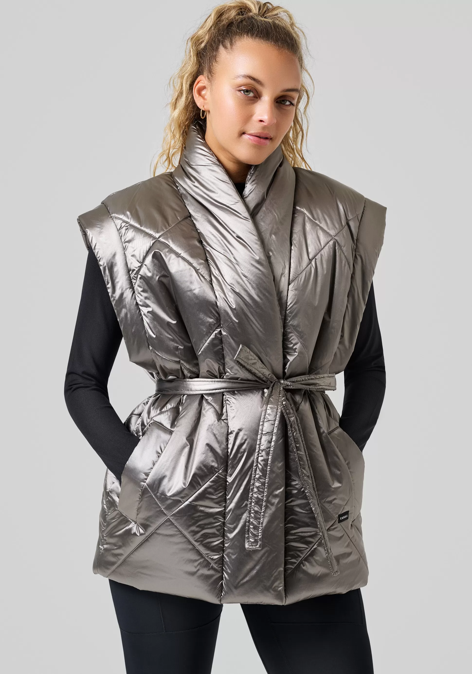 Casall Jakker>Mellow Wrap Quilt Vest -