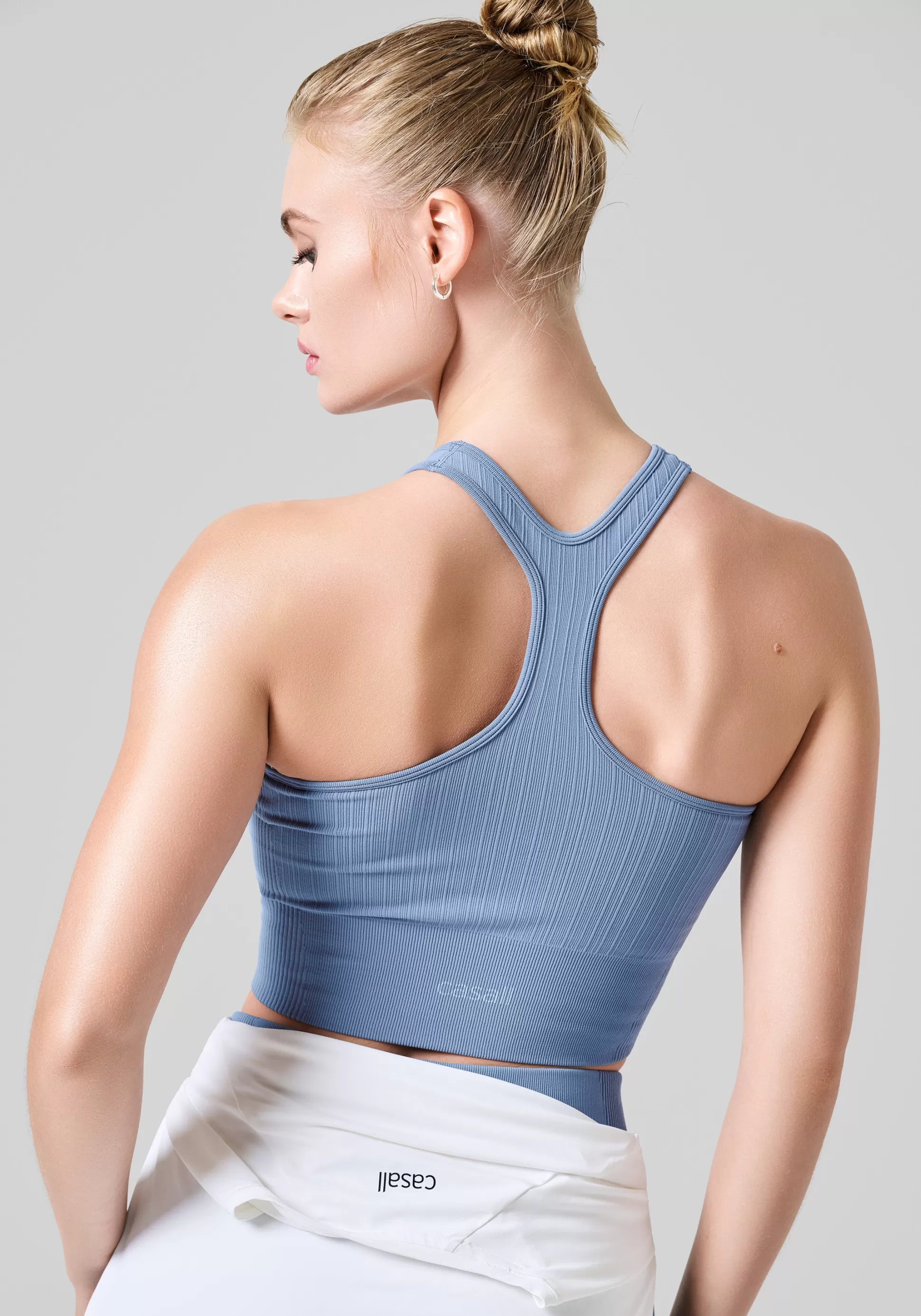 Casall Crop Tops | Singleter>Multi Rib Seamless Padded Sports Top -