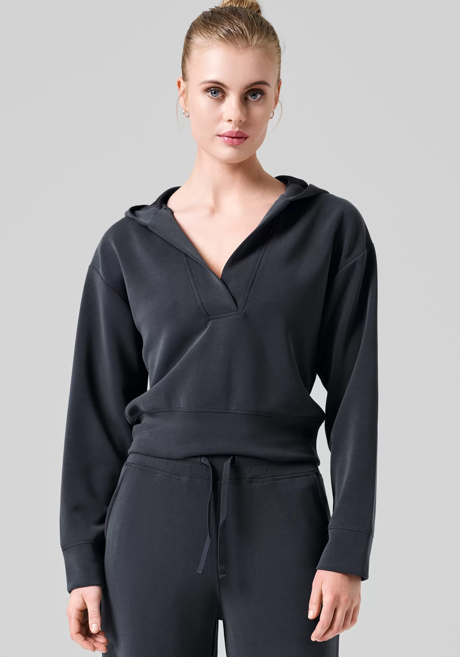 Casall Gensere>Peachy V-Neck Hoodie -