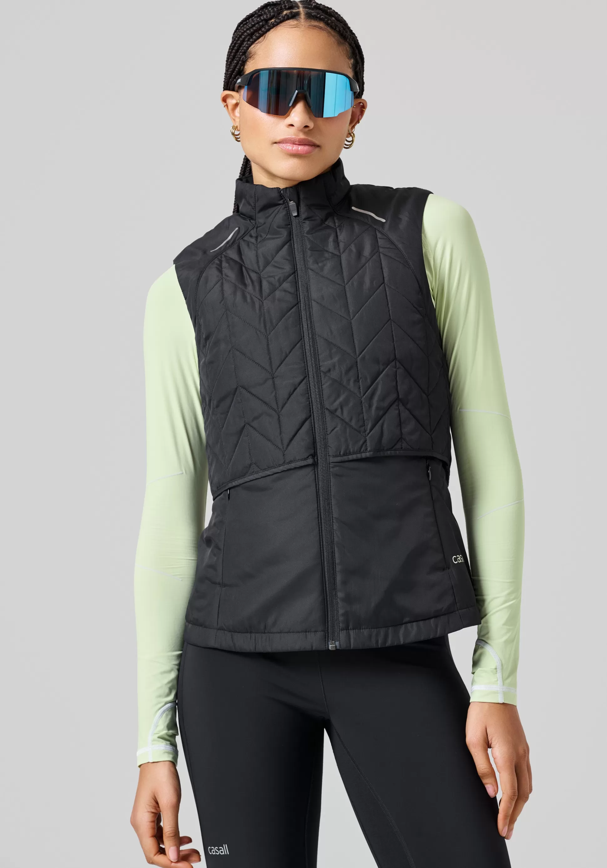 Casall Jakker | Singleter>Quilted Running Vest -