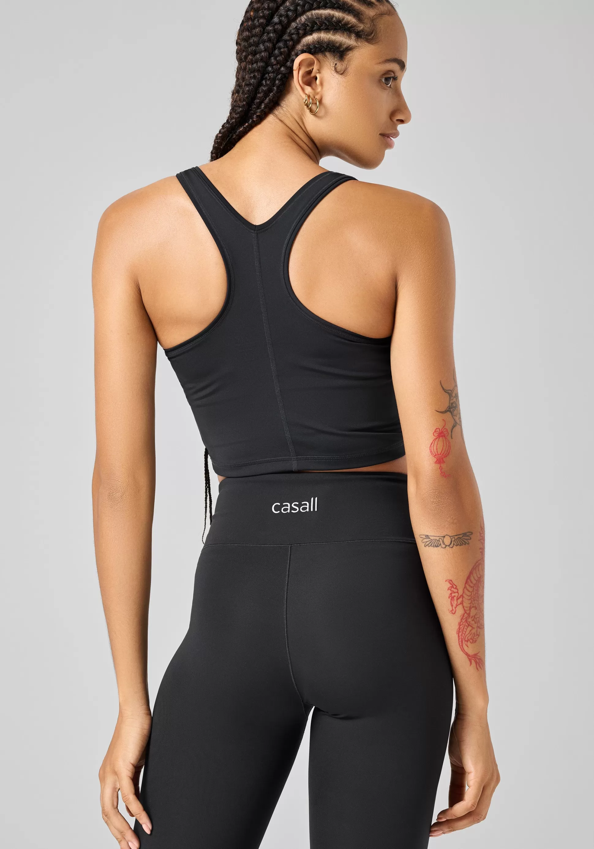 Casall Crop Tops | Singleter>Sharp Back Sport Top -